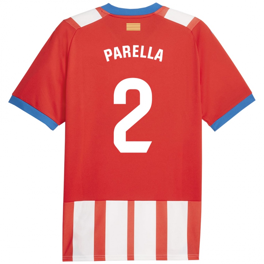 Damen Virginia Parella #2 Rot-Weiss Heimtrikot Trikot 2023/24 T-Shirt Österreich