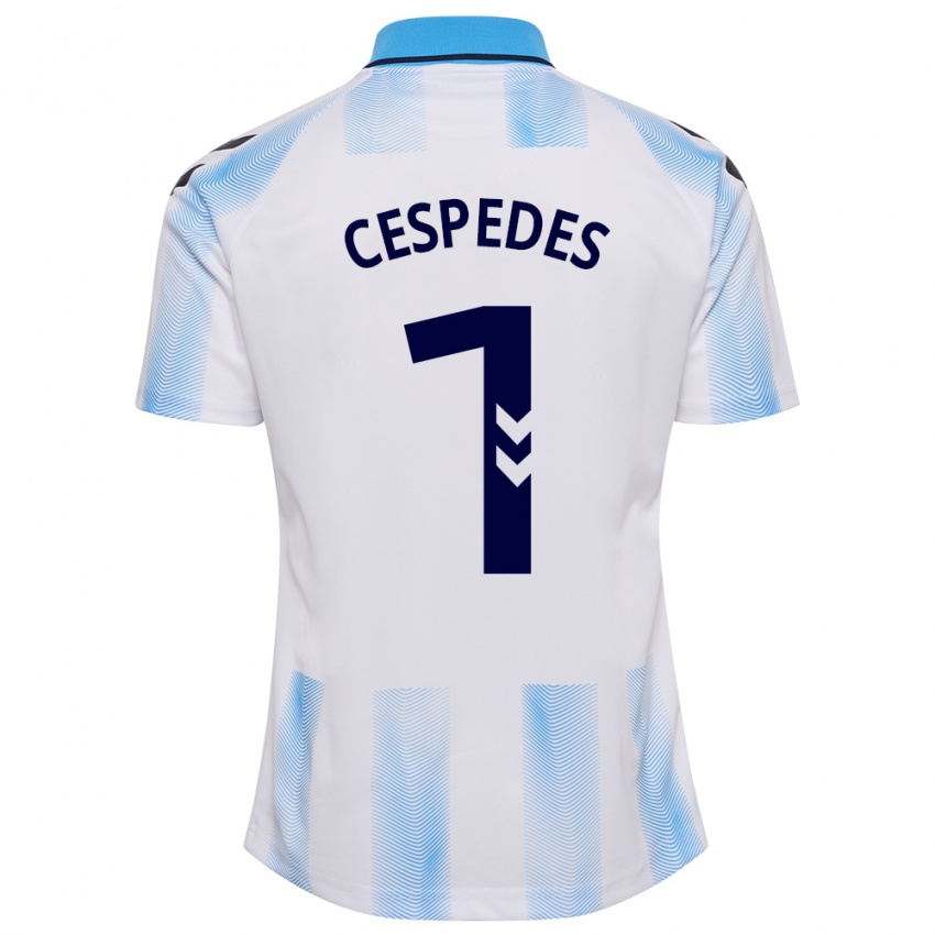 Damen Andrés Céspedes #1 Weiß Blau Heimtrikot Trikot 2023/24 T-Shirt Österreich