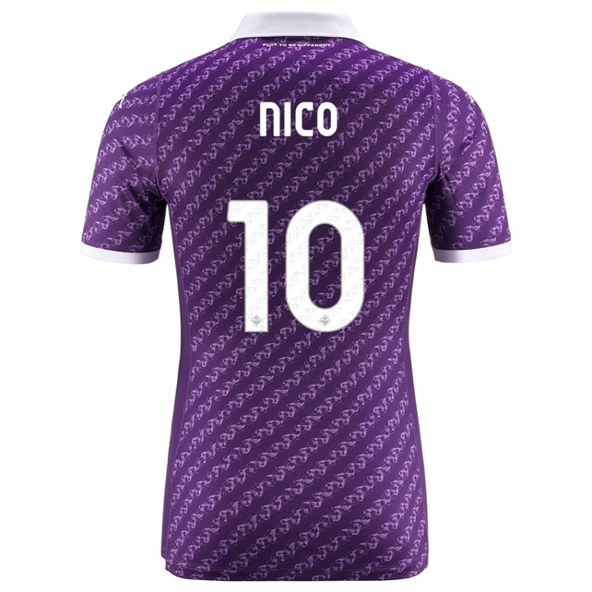 Damen Nicolas Gonzalez #10 Violett Heimtrikot Trikot 2023/24 T-Shirt Österreich