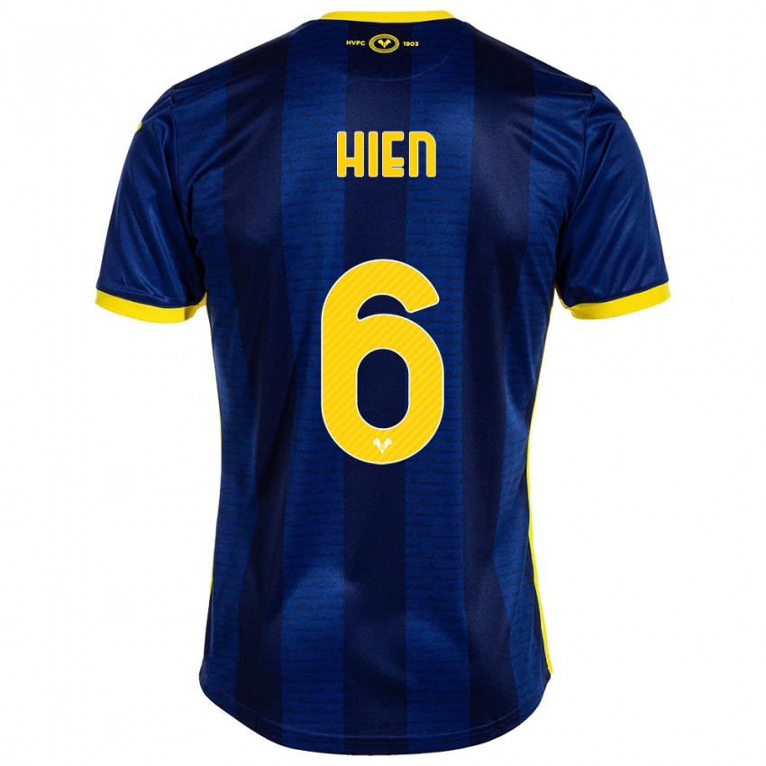 Damen Isak Hien #6 Marine Heimtrikot Trikot 2023/24 T-Shirt Österreich