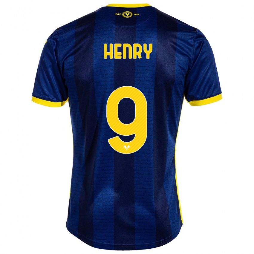 Damen Thomas Henry #9 Marine Heimtrikot Trikot 2023/24 T-Shirt Österreich