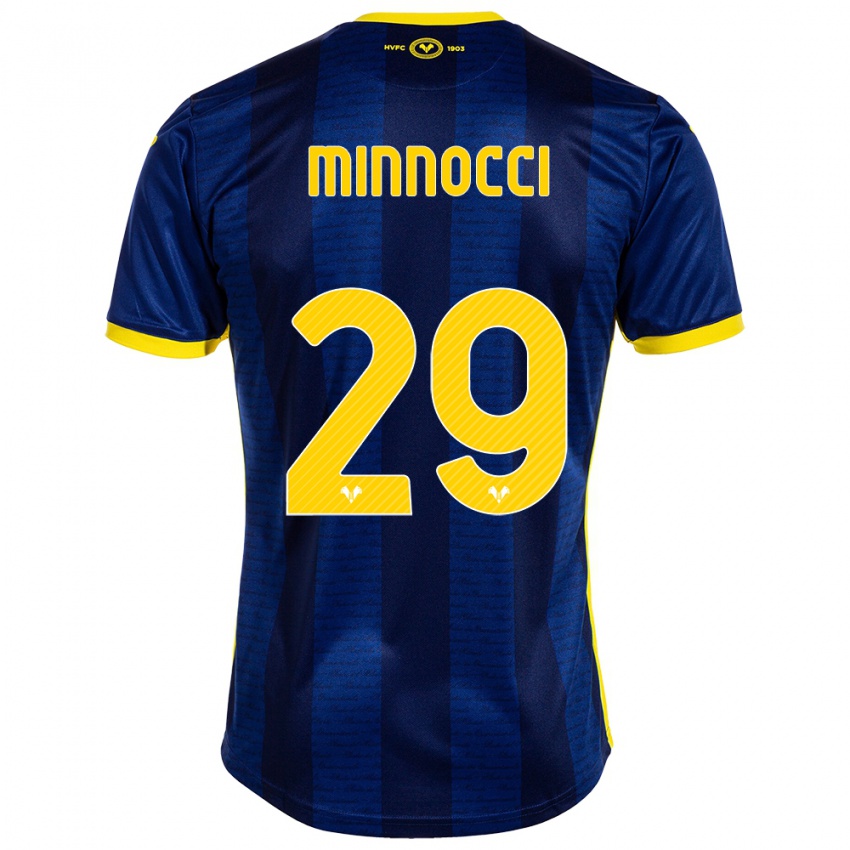 Damen Valerio Minnocci #29 Marine Heimtrikot Trikot 2023/24 T-Shirt Österreich