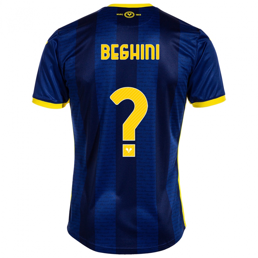 Damen Alessandro Beghini #0 Marine Heimtrikot Trikot 2023/24 T-Shirt Österreich