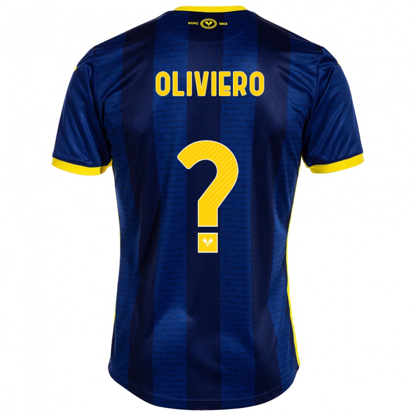 Damen Davide Oliviero #0 Marine Heimtrikot Trikot 2023/24 T-Shirt Österreich