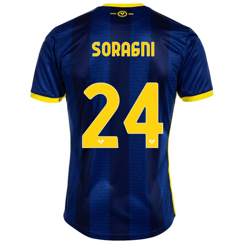 Damen Alberto Soragni #24 Marine Heimtrikot Trikot 2023/24 T-Shirt Österreich