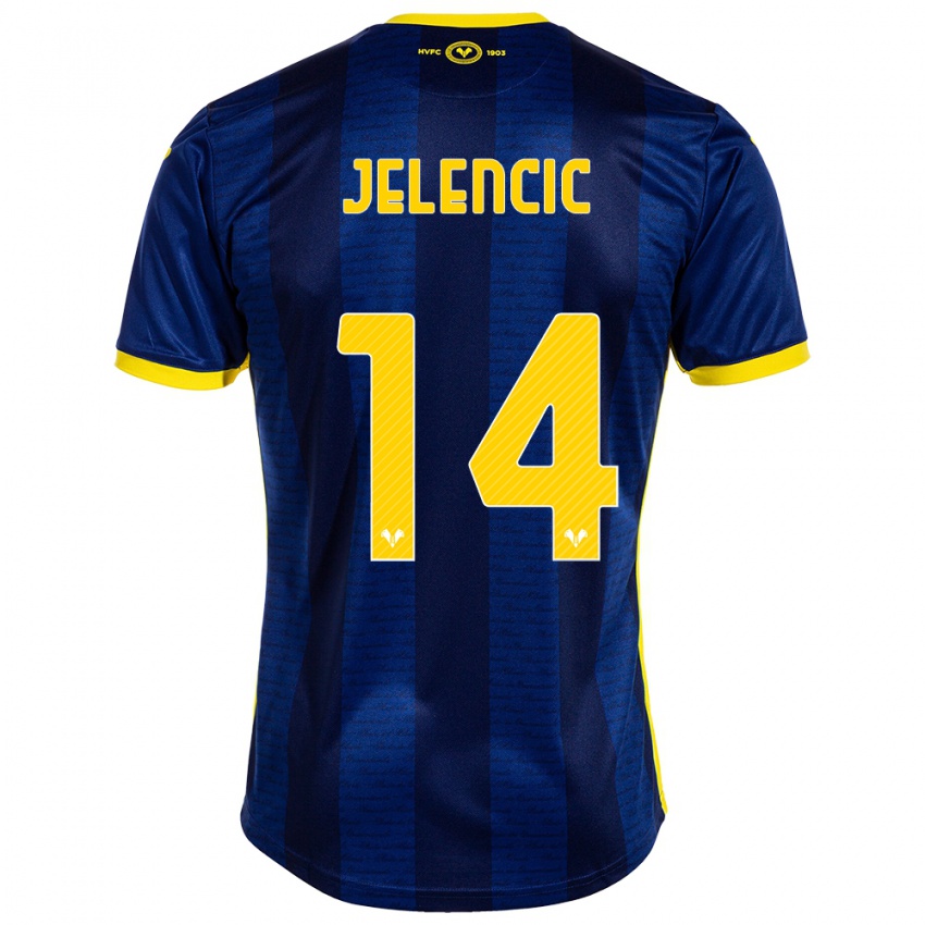 Damen Ana Jelencic #14 Marine Heimtrikot Trikot 2023/24 T-Shirt Österreich