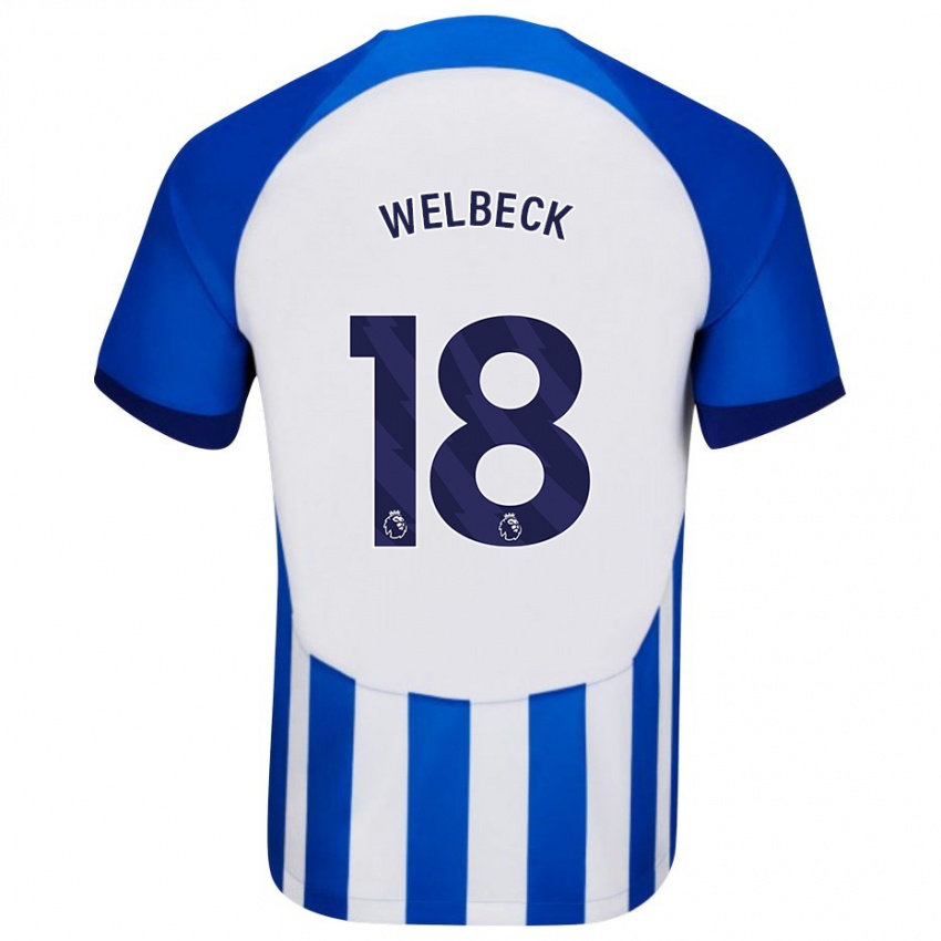 Damen Danny Welbeck #18 Blau Heimtrikot Trikot 2023/24 T-Shirt Österreich