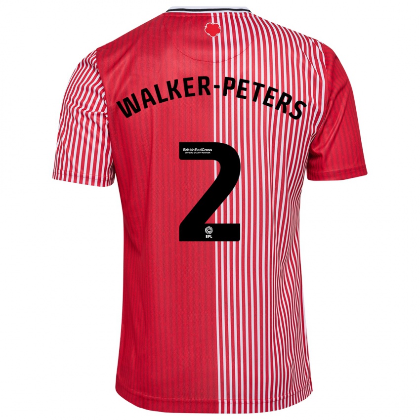 Damen Kyle Walker-Peters #2 Rot Heimtrikot Trikot 2023/24 T-Shirt Österreich