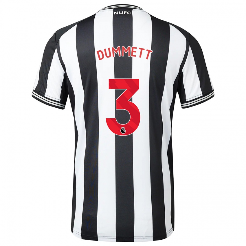 Damen Paul Dummett #3 Schwarz-Weiss Heimtrikot Trikot 2023/24 T-Shirt Österreich