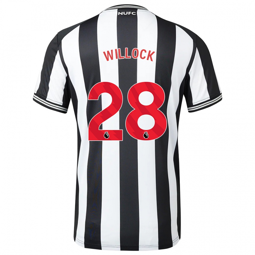 Damen Joe Willock #28 Schwarz-Weiss Heimtrikot Trikot 2023/24 T-Shirt Österreich