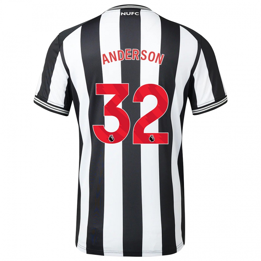 Damen Elliot Anderson #32 Schwarz-Weiss Heimtrikot Trikot 2023/24 T-Shirt Österreich