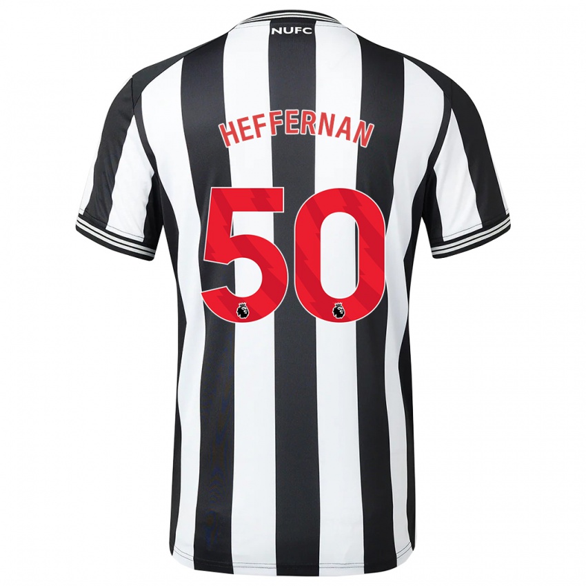 Damen Cathal Heffernan #50 Schwarz-Weiss Heimtrikot Trikot 2023/24 T-Shirt Österreich