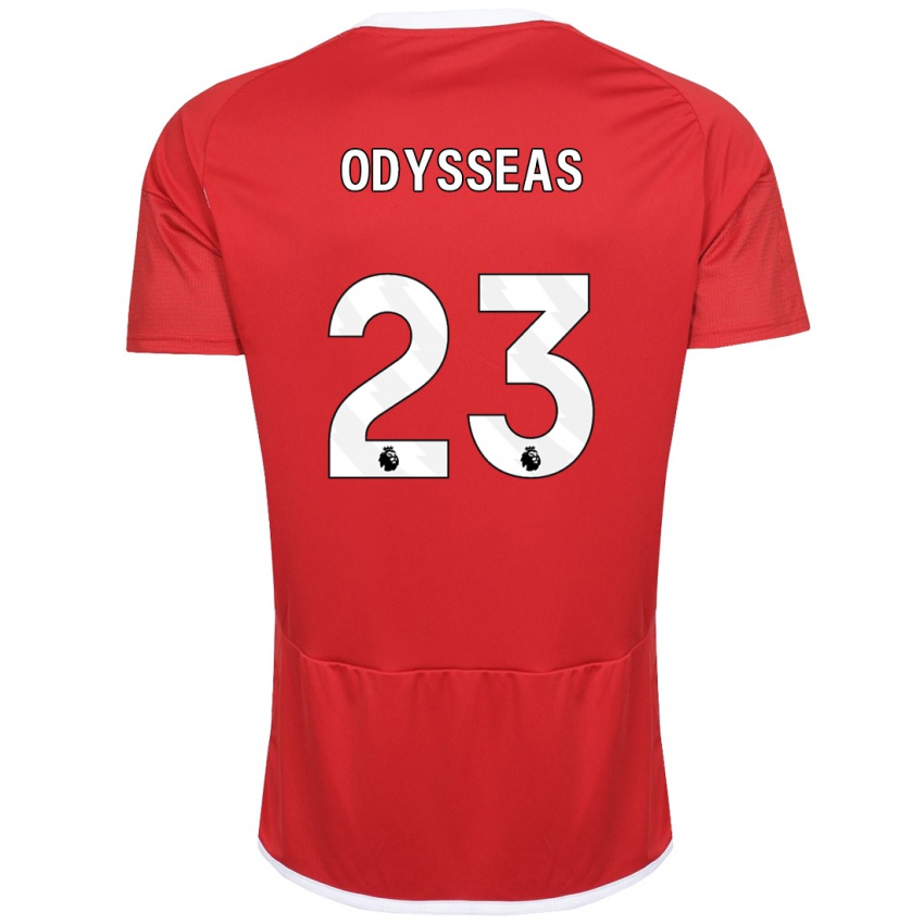Damen Odysseas Vlachodimos #23 Rot Heimtrikot Trikot 2023/24 T-Shirt Österreich