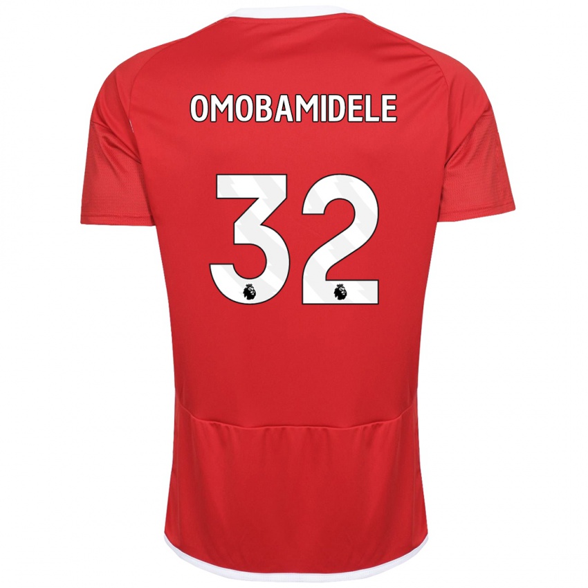 Damen Andrew Omobamidele #32 Rot Heimtrikot Trikot 2023/24 T-Shirt Österreich