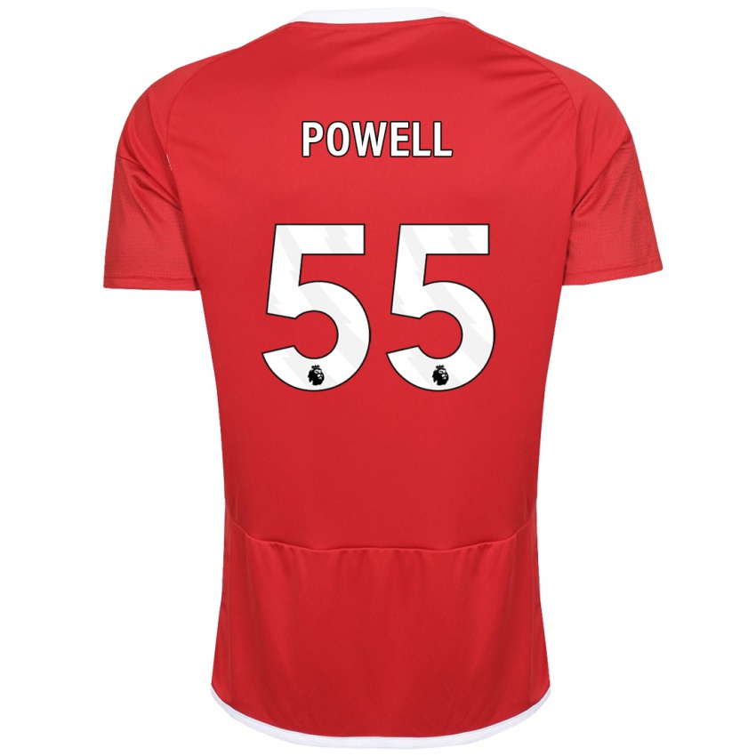 Damen Josh Powell #55 Rot Heimtrikot Trikot 2023/24 T-Shirt Österreich