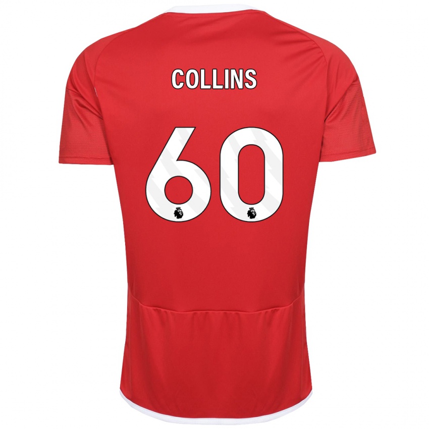 Damen Sam Collins #60 Rot Heimtrikot Trikot 2023/24 T-Shirt Österreich