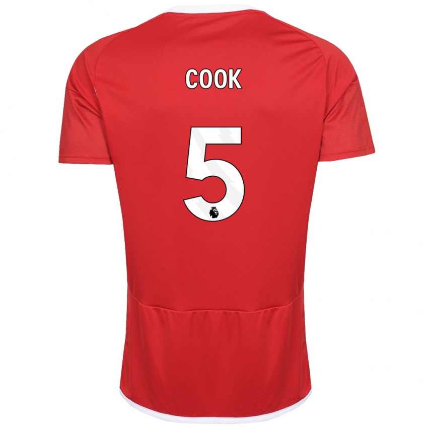 Damen Olivia Cook #5 Rot Heimtrikot Trikot 2023/24 T-Shirt Österreich