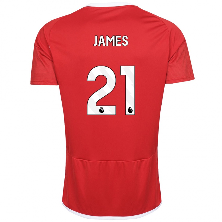 Damen Hayley James #21 Rot Heimtrikot Trikot 2023/24 T-Shirt Österreich