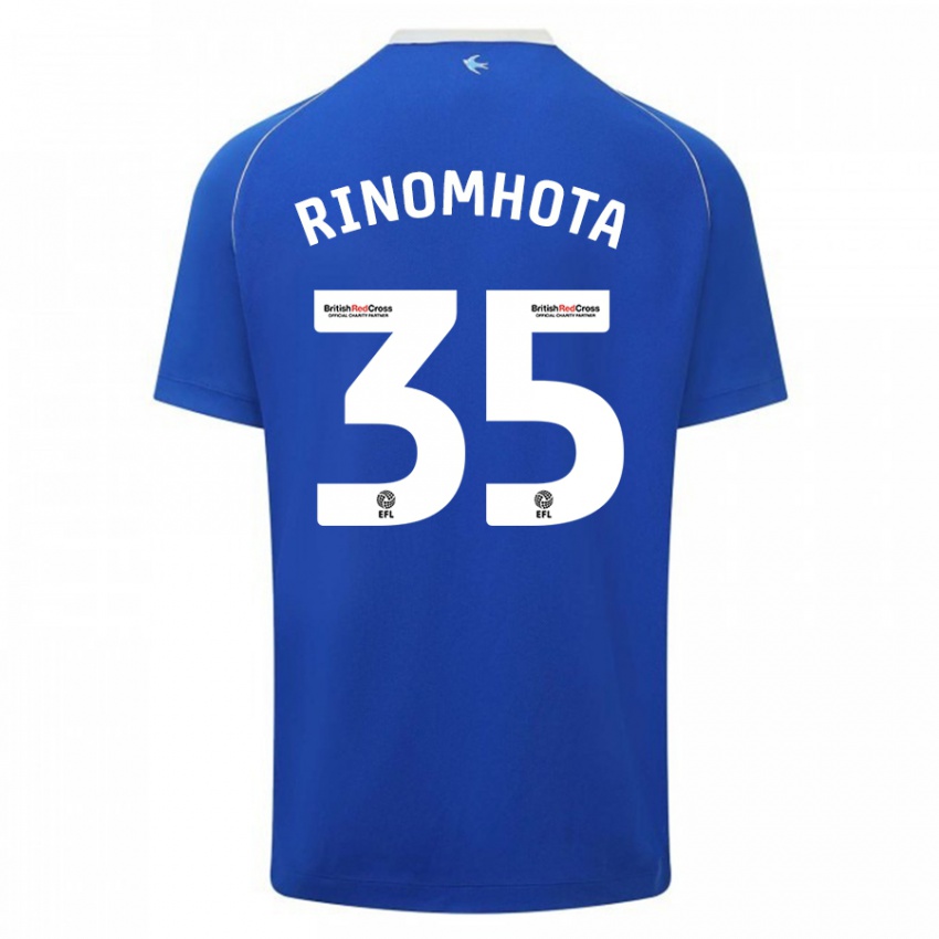 Damen Andy Rinomhota #35 Blau Heimtrikot Trikot 2023/24 T-Shirt Österreich