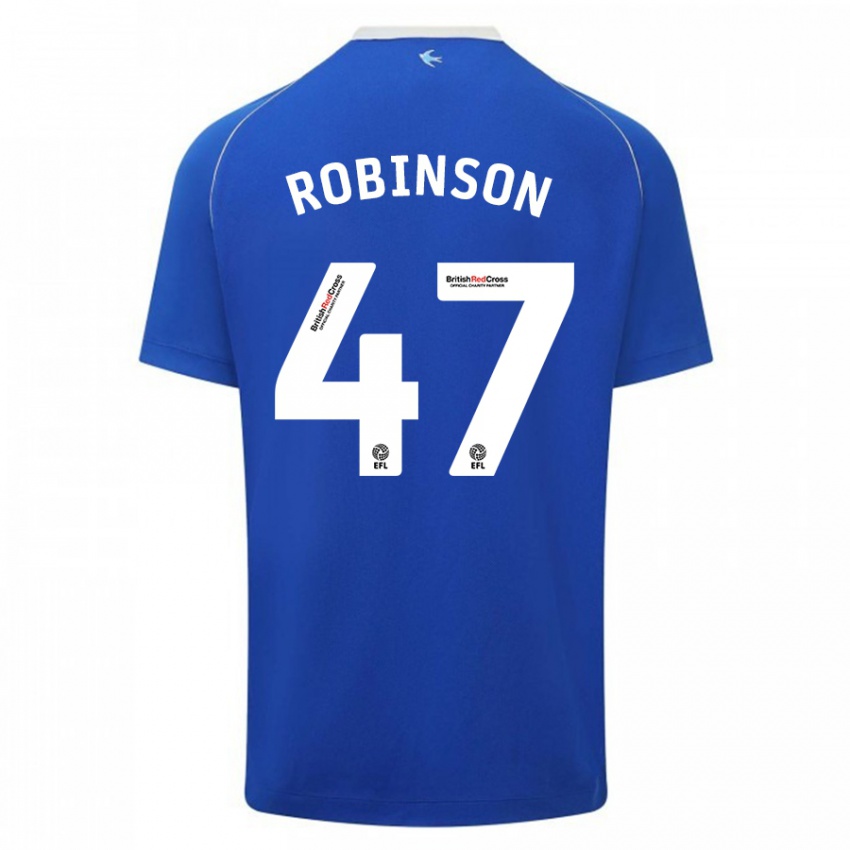 Damen Callum Robinson #47 Blau Heimtrikot Trikot 2023/24 T-Shirt Österreich