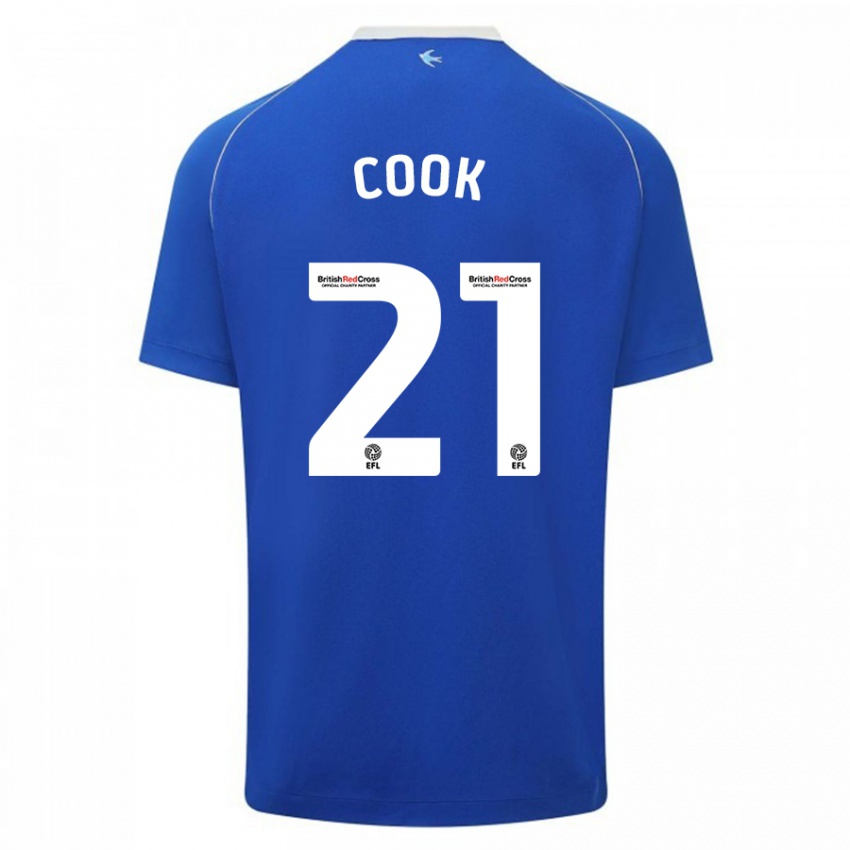Damen Mikayla Cook #21 Blau Heimtrikot Trikot 2023/24 T-Shirt Österreich