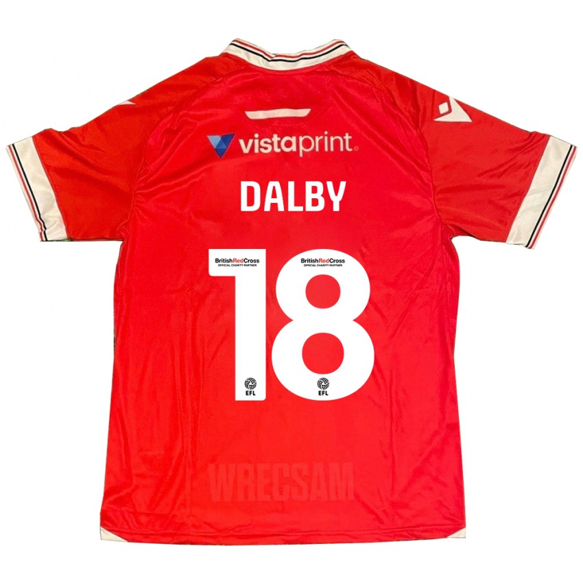 Damen Sam Dalby #18 Rot Heimtrikot Trikot 2023/24 T-Shirt Österreich