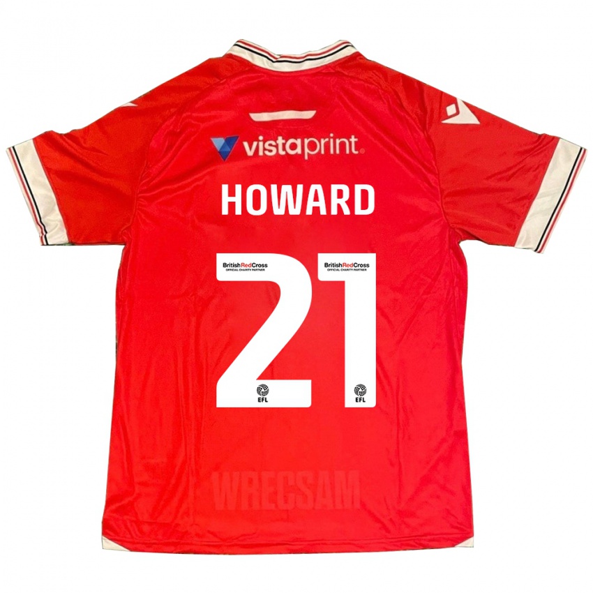 Damen Mark Howard #21 Rot Heimtrikot Trikot 2023/24 T-Shirt Österreich