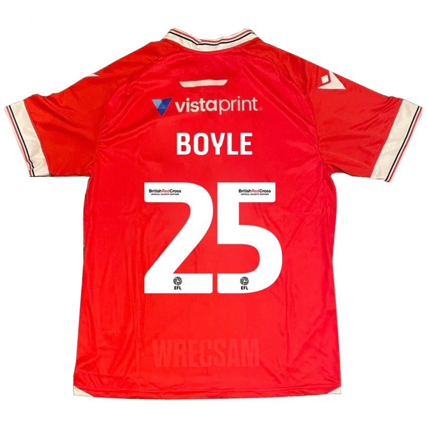 Damen Will Boyle #25 Rot Heimtrikot Trikot 2023/24 T-Shirt Österreich