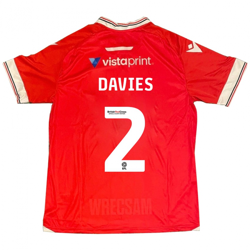 Damen Phoebe Davies #2 Rot Heimtrikot Trikot 2023/24 T-Shirt Österreich