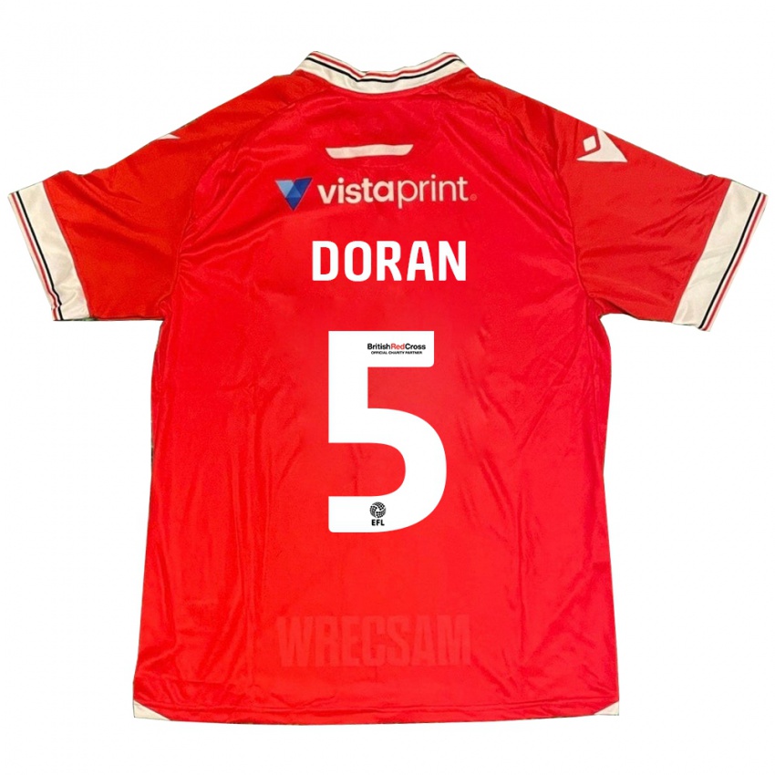 Damen Louisha Doran #5 Rot Heimtrikot Trikot 2023/24 T-Shirt Österreich