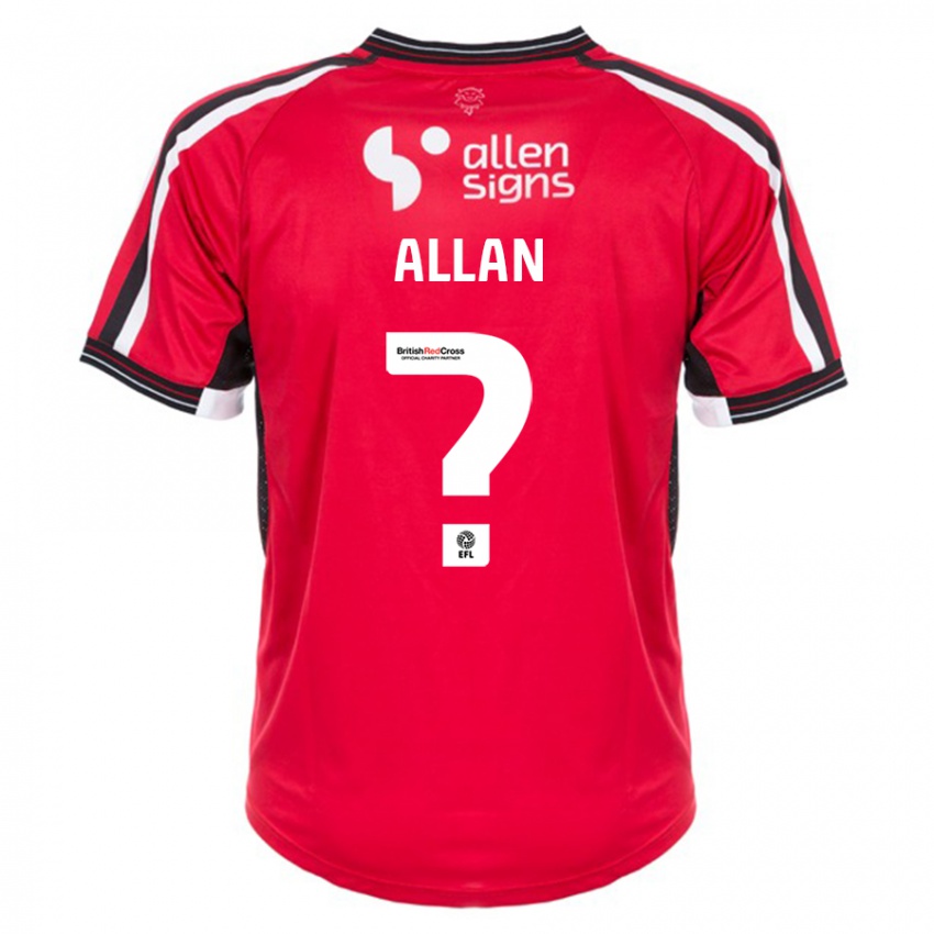 Damen Isaac Allan #0 Rot Heimtrikot Trikot 2023/24 T-Shirt Österreich