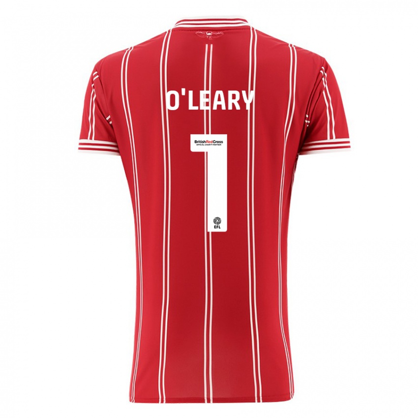 Damen Max O'leary #1 Rot Heimtrikot Trikot 2023/24 T-Shirt Österreich