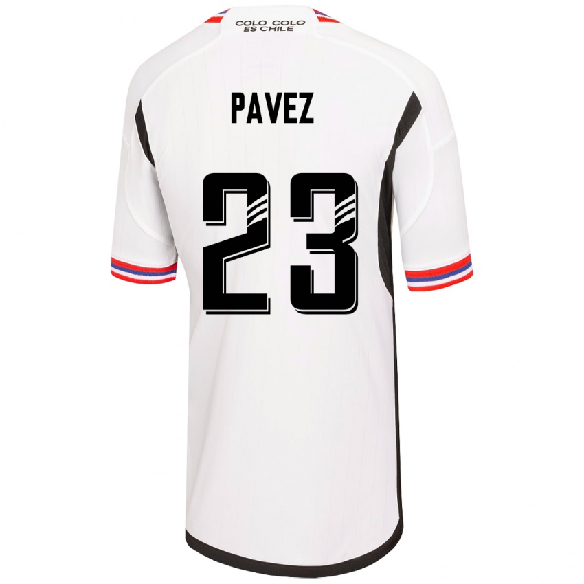 Damen Esteban Pavez #23 Weiß Heimtrikot Trikot 2023/24 T-Shirt Österreich