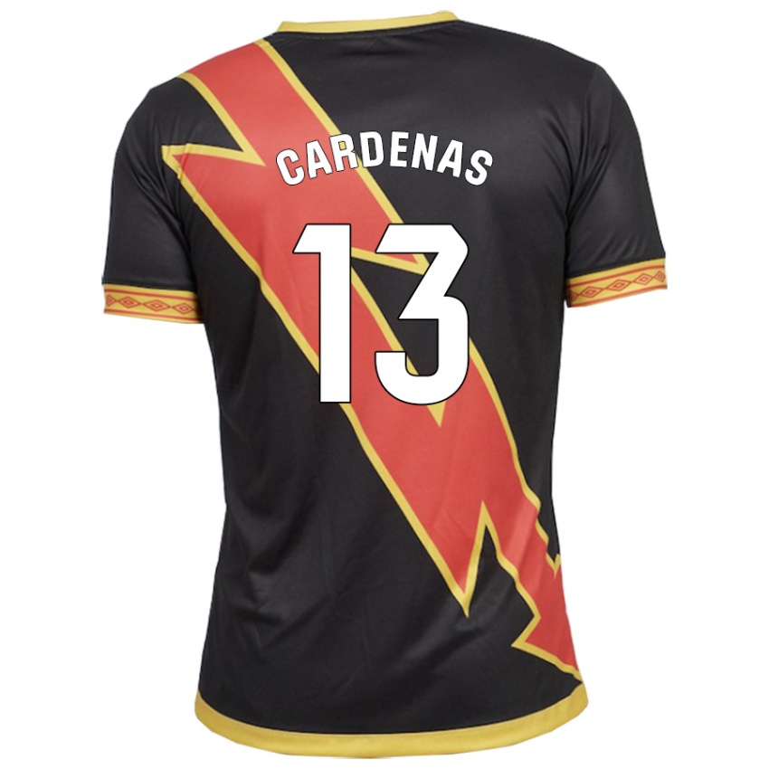 Damen Dani Cárdenas #13 Schwarz Auswärtstrikot Trikot 2023/24 T-Shirt Österreich