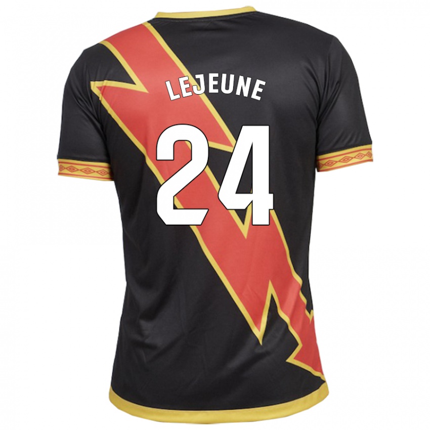 Damen Florian Lejeune #24 Schwarz Auswärtstrikot Trikot 2023/24 T-Shirt Österreich