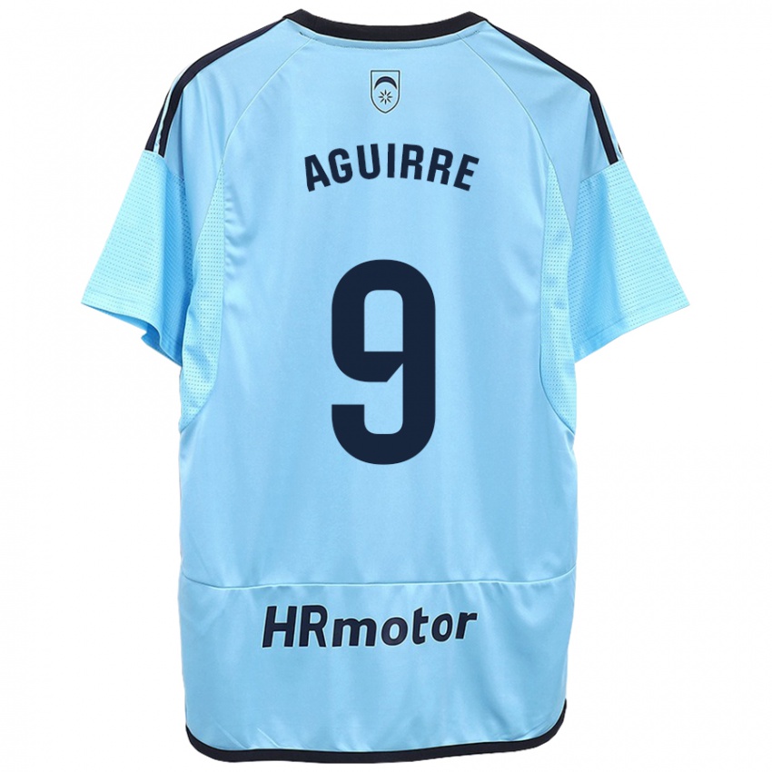 Damen Jorge Aguirre #9 Blau Auswärtstrikot Trikot 2023/24 T-Shirt Österreich