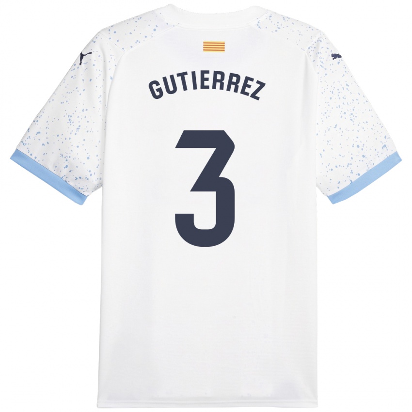 Damen Miguel Gutierrez #3 Weiß Auswärtstrikot Trikot 2023/24 T-Shirt Österreich