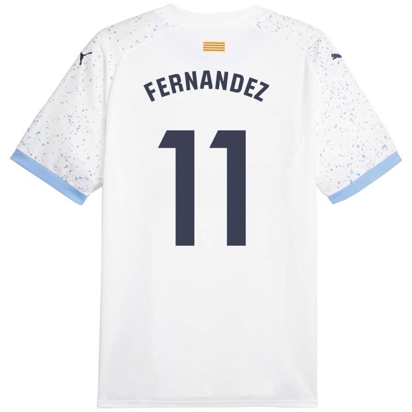 Damen Valery Fernández #11 Weiß Auswärtstrikot Trikot 2023/24 T-Shirt Österreich