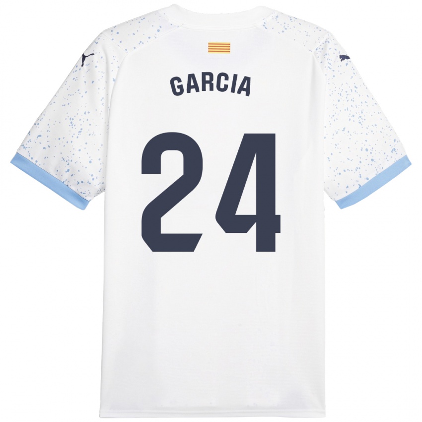 Damen Borja García #24 Weiß Auswärtstrikot Trikot 2023/24 T-Shirt Österreich