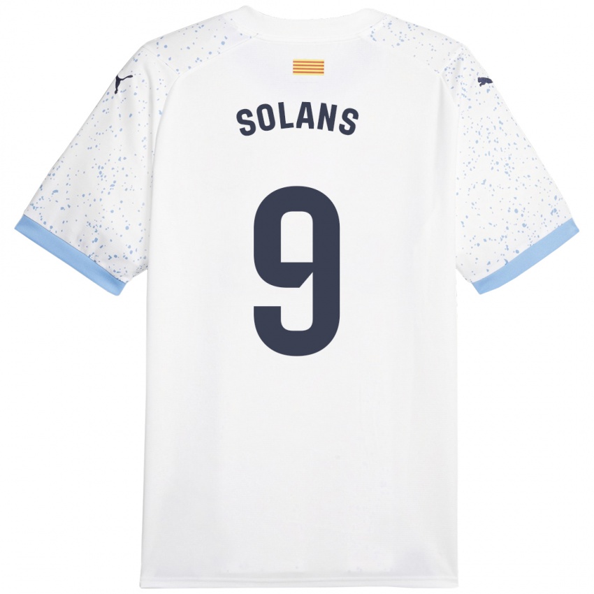 Damen Sergi Solans #9 Weiß Auswärtstrikot Trikot 2023/24 T-Shirt Österreich