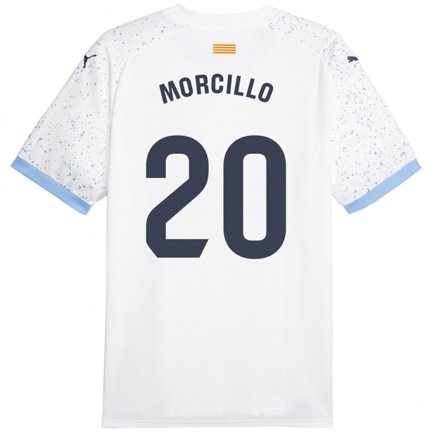 Damen Luis Morcillo #20 Weiß Auswärtstrikot Trikot 2023/24 T-Shirt Österreich