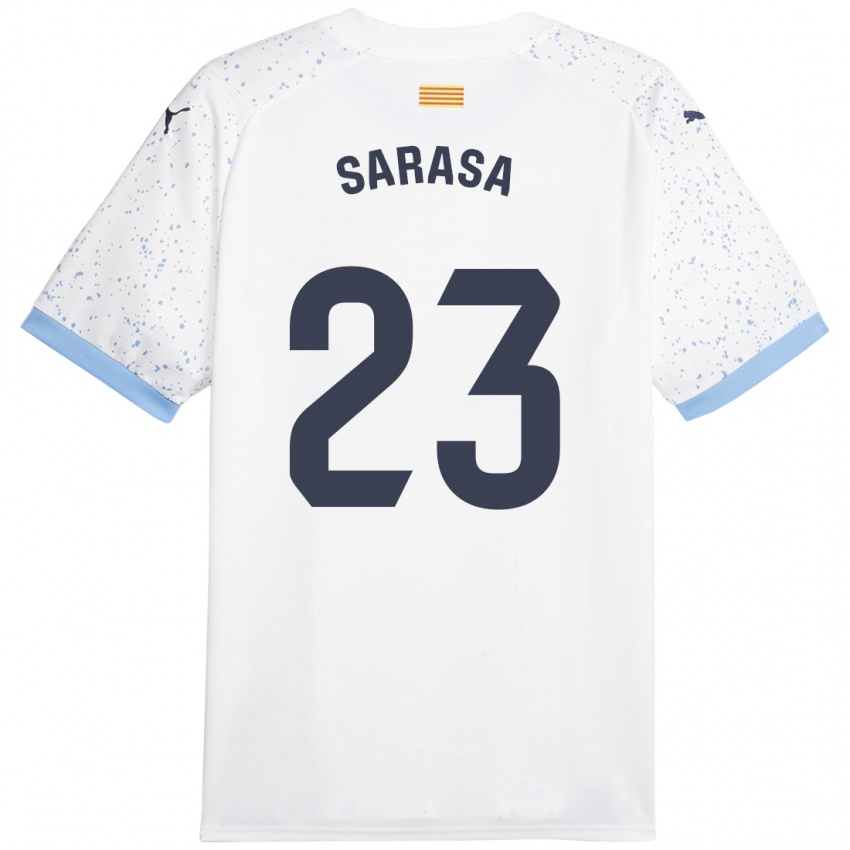 Damen Javier Sarasa #23 Weiß Auswärtstrikot Trikot 2023/24 T-Shirt Österreich