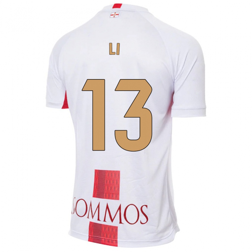 Damen Changyi Li #13 Weiß Auswärtstrikot Trikot 2023/24 T-Shirt Österreich