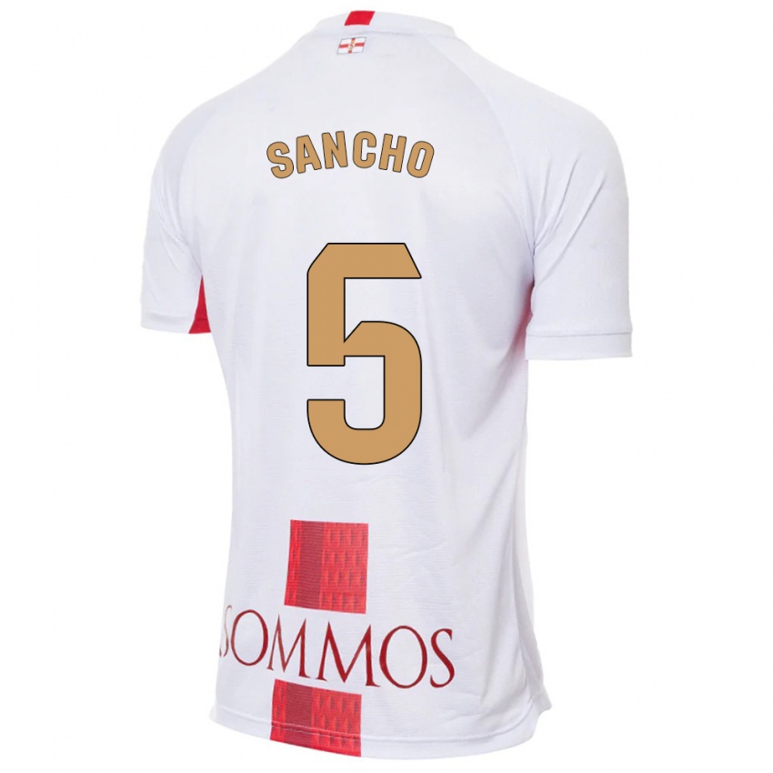 Damen Esther Sancho #5 Weiß Auswärtstrikot Trikot 2023/24 T-Shirt Österreich