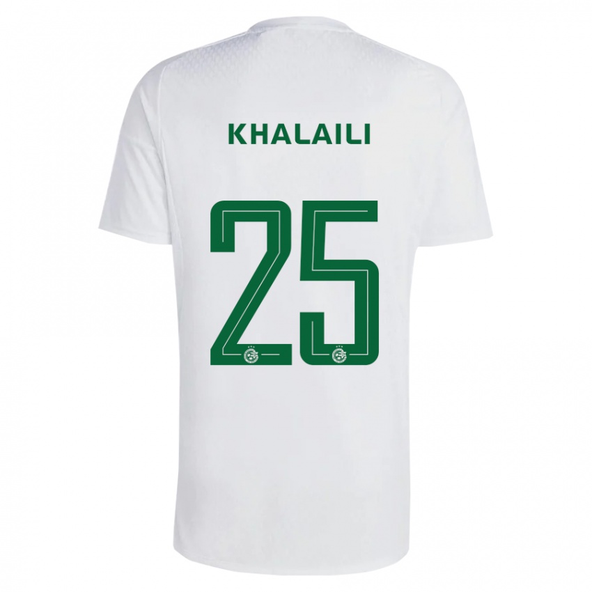 Damen Anan Khalaili #25 Grün Blau Auswärtstrikot Trikot 2023/24 T-Shirt Österreich