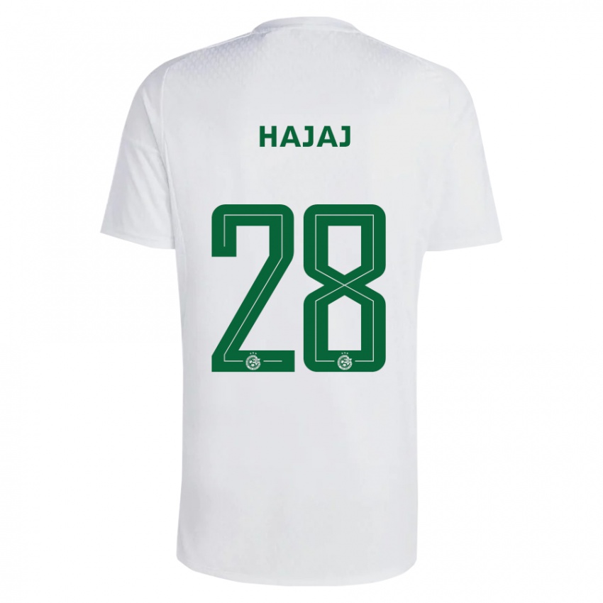 Damen Ilay Hajaj #28 Grün Blau Auswärtstrikot Trikot 2023/24 T-Shirt Österreich