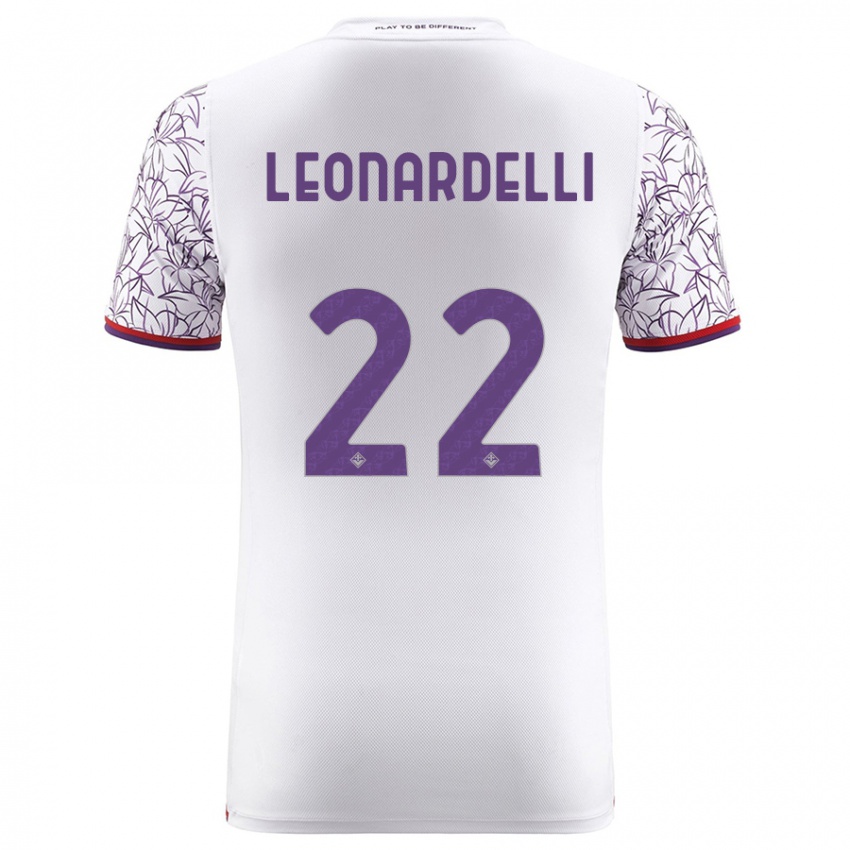 Damen Pietro Leonardelli #22 Weiß Auswärtstrikot Trikot 2023/24 T-Shirt Österreich