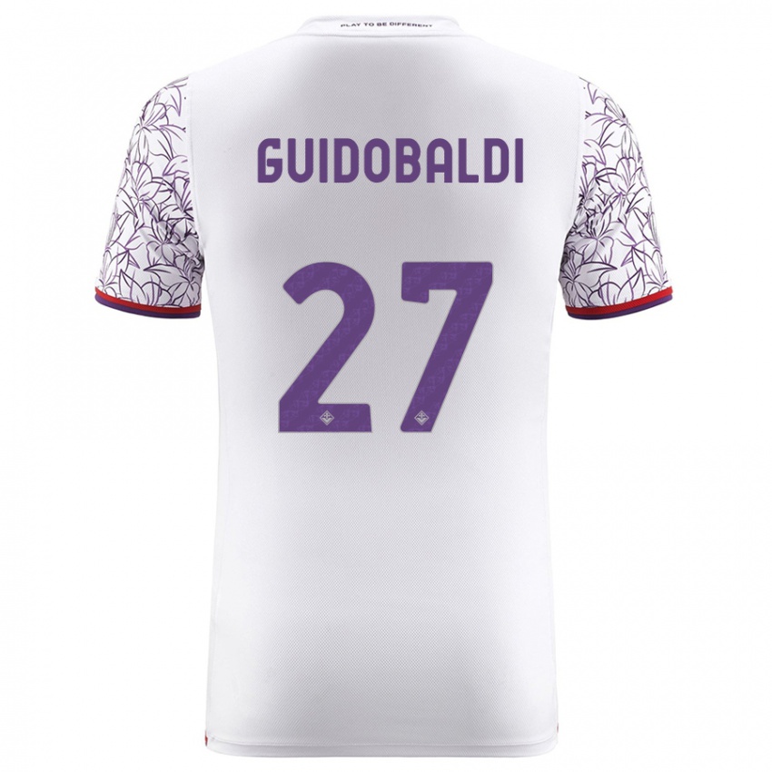 Damen Filippo Guidobaldi #27 Weiß Auswärtstrikot Trikot 2023/24 T-Shirt Österreich