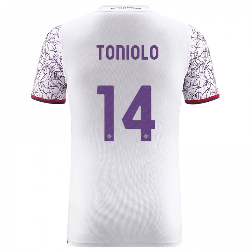 Damen Martina Toniolo #14 Weiß Auswärtstrikot Trikot 2023/24 T-Shirt Österreich