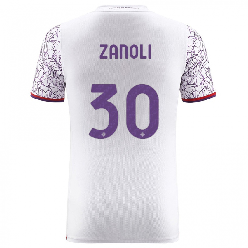 Damen Martina Zanoli #30 Weiß Auswärtstrikot Trikot 2023/24 T-Shirt Österreich